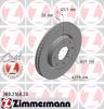 ZIMMERMANN 380216820 Диск тормозной