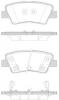 REMSA 136242 1362 42_колодки дисковые задние/ KIA Rio/Soul 1.25i-1.6i/CRDi 09], Hyundai Sonata V/i40 2.0Ti 05]