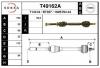 EAI T49162A привод правый 752mm ABS/ Renault Megane 1.9DCi 01