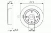 BOSCH 0986479985 Диск тормозной BOSCH 0986479985 Lacetti зад 258*10.5