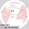 ZIMMERMANN 21945.195.1 Комплект тормозных колодок, диско