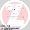 ZIMMERMANN 24008.185.1 Комплект тормозных колодок, диско