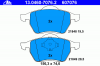 ATE 13.0460-7076.2 Комплект тормозных колодок, диско