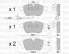 METELLI 22-0675-2 Комплект тормозных колодок, диско