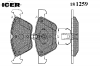 ICER 181259 Комплект тормозных колодок, диско