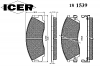 ICER 181539 Комплект тормозных колодок, диско
