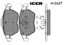 ICER 181637 Комплект тормозных колодок, диско