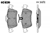 ICER 181651 Комплект тормозных колодок, диско