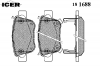 ICER 181688 Комплект тормозных колодок, диско