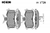 ICER 181728 Комплект тормозных колодок, диско