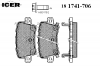 ICER 181741-706 Комплект тормозных колодок, диско