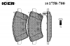 ICER 181758-700 Комплект тормозных колодок, диско