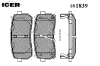 ICER 181839 Комплект тормозных колодок, диско
