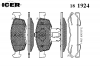 ICER 181924 Комплект тормозных колодок, диско