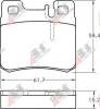 A.B.S. 36687 Комплект тормозных колодок, диско; Комплект тормозных колодок, диски стояночной тормозной сист.