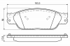 BOSCH 0 986 494 141 Комплект тормозных колодок, диско