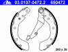 ATE 03.0137-0472.2 Комплект тормозных колодок