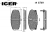 ICER 181540 Комплект тормозных колодок, диско