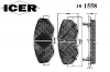 ICER 181558 Комплект тормозных колодок, диско