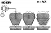 ICER 181565 Комплект тормозных колодок, диско