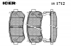 ICER 181712 Комплект тормозных колодок, диско
