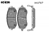 ICER 181717 Комплект тормозных колодок, диско
