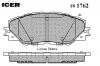 ICER 181762 Комплект тормозных колодок, диско