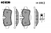 ICER 181812 Комплект тормозных колодок, диско