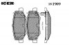 ICER 181909 Комплект тормозных колодок, диско