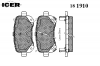 ICER 181910 Комплект тормозных колодок, диско