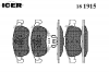 ICER 181915 Комплект тормозных колодок, диско