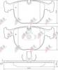 A.B.S. 36961 Комплект тормозных колодок, диско; Комплект тормозных колодок, диски стояночной тормозной сист.