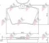 A.B.S. 37288 Комплект тормозных колодок, диско; Комплект тормозных колодок, диски стояночной тормозной сист.