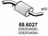 ASSO 58.6027 Средний глушитель выхлопных газов