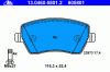ATE 13.0460-5801.2 Комплект тормозных колодок, диско