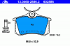 ATE 13.0460-2886.2 Комплект тормозных колодок, диско