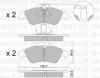 METELLI 22-0256-0 Комплект тормозных колодок, диско