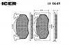 ICER 180649 Комплект тормозных колодок, диско