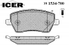 ICER 181534-700 Комплект тормозных колодок, диско