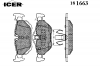 ICER 181663 Комплект тормозных колодок, диско