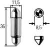 HELLA 8GM002092-241 Лампа накаливания, фонарь освещения номерного знака; Лампа накаливания, задний гарабитный огонь; Лампа накаливания, внутренее освещение; Лампа накаливания, габаритный огонь; Лампа накаливания; Лампа накаливания, стояночный / габаритный огонь; Лампа накаливания, внутренее освещение; Лампа накаливания, фонарь освещения номерного знака; Лампа накаливания, стояночный / габаритный огонь; Лампа накаливания, задний гарабитный огонь; Лампа накаливания, габаритный огонь