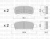 METELLI 22-0737-0 Комплект тормозных колодок, диско