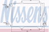 NISSENS 94754 Конденсатор, кондиционер