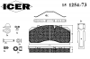 ICER 151254-073 Комплект тормозных колодок, диско