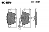 ICER 181605 Комплект тормозных колодок, диско