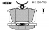 ICER 181650-703 Комплект тормозных колодок, диско