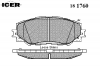 ICER 181760 Комплект тормозных колодок, диско