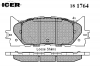 ICER 181764 Комплект тормозных колодок, диско