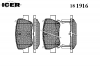 ICER 181916 Комплект тормозных колодок, диско