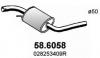 ASSO 58.6058 Средний глушитель выхлопных газов